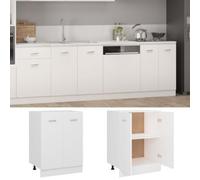 Vidaxl Bottom Cabinet White 60X46X81.5 Cm Engineered Wood