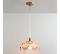 Modern Brass Acrylic Ceiling Lamp - French Dome nt Light for Kitchen Island, Dining Room, Bedroom & Restaurant - Slish Hanging Fixture for Home Decor