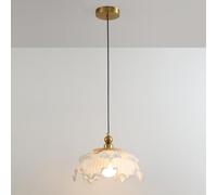 Modern Brass Acrylic Ceiling Lamp - French Dome nt Light for Kitchen Island, Dining Room, Bedroom & Restaurant - Chic Hanging Lighting Fixture