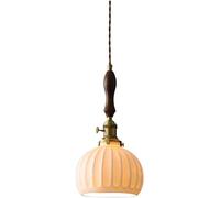 Modern Brass Art Pendant Lamp E26 - Cream Style Porcelain Hanging Lamp Indoor Adjustable Ceiling Hanging Lighting Fixtures Compatible,for Various Rooms