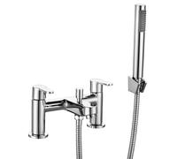 Modern Brass Bath Filler Shower Mixer Tap Bathroom & Handheld Shower Chrome