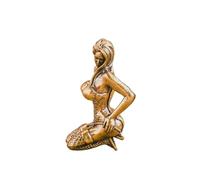 Modern Brass Beauty Figurine, Miniature Sexy Woman Beautiful Female Statue, Miniatures Body Art Crafts, Desktop Ornaments, Home Car Decoration(B)