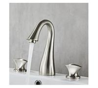 Modern Brass Kitchen Faucet, L-Shaped Pull Down Sink Mixer, 3-Hole Vanity Tap, Stylish Design, Easy Installation, Durable Home Essential, Perfect for Contemporary Kitchens