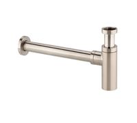 Modern Brushed Nickel Bottle Trap | Brass Basin Waste Trap