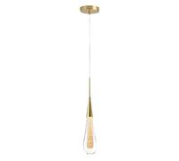Modern Bubble Glass Teardrop Pendant Light LED Modern Crystal Glass Nordic Adjustable Height Hanging Lamp Ceiling Lighting Fixture for Kitchen Island Living R
