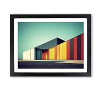 Modern Building Architecture Vol.1 H1022 Framed Print for Living Room Bedroom Home Office Décor, Wall Art Picture Ready to Hang, Black A2 Frame (64 x 46 cm)