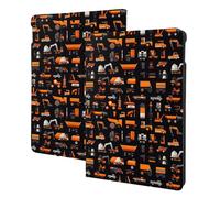 Modern Bulldozer Excavator Print Compatible with ipad air 3rd Generation Case Cover, Tablet Cases Compatible with ipad Pro Case 10.5 Inch, Auto Wake/Sleep, Folio Stand