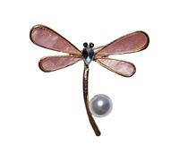 Modern Butterfly Brooch Featuring Pearls Accents Waterdrops Alloy Design For Women's Outfits Coats Elegant Alloy Brooch