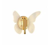 Modern Butterfly Led Wall Sconce, Creatived Finish Iron & Acrylic Wall Lamp, 10W Decorative Indoor Lighting Fixture for Aesthetic Bedroom, Living Room, Kid’S Room, Hallway