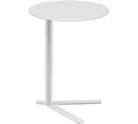 Modern C-Shaped Metal Side Table with V-Shape Base for Sofa, Bedside, or Snack Use