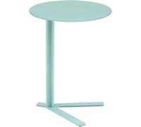 Modern C-Shaped Metal Side Table with V-Shape Base for Sofa, Bedside, or Snack Use