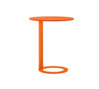 Modern C-Shaped Side Table - Stylish Round Coffee Table with Metal Frame Space-Saving Design for Small Living Rooms & Bedrooms Perfect for Minimalist Decor