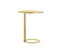 Modern C Shaped Side TableStylish Metal Frame Coffee Table for Small Spaces Perfect for Living Room Bedroom or Bedside UseSpaceSing Design