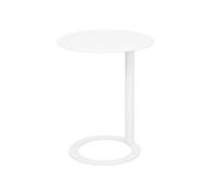 Modern C Shaped Side TableStylish Metal Frame Coffee Table for Small Spaces Perfect for Living Room Bedroom or Bedside Use SpaceSing Design