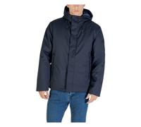 Modern Caban Coat with Adjustable Hood - male - Emporio Armani EA7 - Winter Jackets - Blue - XL - Jackets XL