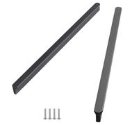 Modern Cabinet Handles Grey, 2 Pack Furniture Handle Solid Aluminum Alloy | Anodized Surface, Kitchen Door Handles Hole Centers: 96-1160mm Cupboard Handle Drawer Pulls Wardrobe Pulls 480mm/18.9in