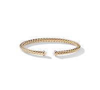Modern Cablespira® Bracelet in 18ct Yellow Gold with Pearls - Size Medium