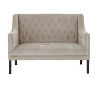 Modern Camel Velvet 2 Seat Sofa, Mid Century Design Modern Sofa For Livingroom, Luxurious Two Seater Sofa Premier Housewares White One Size
