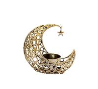 Modern Candle Holders Moon Black Gold Metal Candle Holder Creative Modern Romantic Wedding Christmas Domestic Decoration for Decor(Gold)
