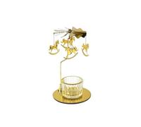 Modern Candle Holders Rotating Aromatherapy Candle Holder Light Luxury Metal Glass Candle Holder Decorative Ornaments for Decor