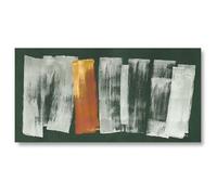 Modern Canvas Prints Wall Art Green Gray Brown Abstract Minimalist Texture Modern Art Decor Large Wall Art for Living Room Bedroom Office 180 x 90 cm (71 x 35 inch) No Frame