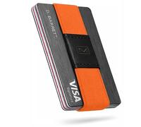 Modern Carry Quick Draw Axis Elastic Card Holder Minimalist Centered, Neon Orange, One Size, Card Holder