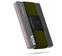 Modern Carry Quick Draw Axis Elastic Card Holder Minimalist Centered, Olive Green, One Size, Card Holder