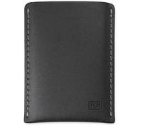 Modern Carry Slim Leather Credit Card Holder Sleeve, Midnight Grey Card Sleeve, One Size, Card Holder Wallet