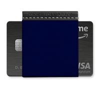 Modern Carry Slim Minimalist Wallet for Men and Women - Horizontal Card Holder with Quick Access Elastic | Front Pocket Wallet | Money Clip Alternative | Holds 2-12 Cards, Navy Blue, One Size