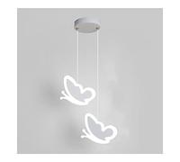 Modern Cartoon Butterfly Pendant Light Modern Minimalist LED Bedside Creative Butterfly-Shaped Hanging Lamp for Children's Room Girl Bedroom Kitchen Isla