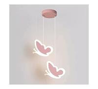 Modern Cartoon Butterfly Pendant Light Modern Minimalist LED Bedside Creative Butterfly-Shaped Hanging Lamp for Children's Room Girl Bedroom Kitchen Isla