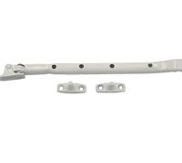 Modern Casement Window Stay, 254mm L, White, for Wooden Windows, Locking Pins