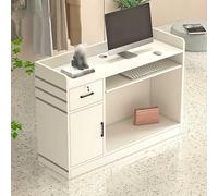 Modern Cashier Desk for Clothing Store | Minimalist Reception Table | Beauty Salon Front Counter | Petit Bureau de Réception | Stylish Bar & Salon Checkout Table