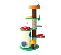 Modern Cat Climbing Frame, All In One Cat Playground with Sisal Rope and Sisal Rope, Whimsical Cat Activity Center for Kittens