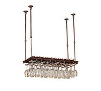 Modern Ceiling Bottle Holders for Dining Room | Wine & Glass Rack | Hanging Glass Support | Vintage Wall Shelf for Loft | Living Room Wall Decor by Gi