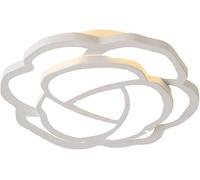 Modern Ceiling Lamp, Modern Simple Close to Ceiling Lights White Acrylic Iron Art Ceiling Lamps LED Three-Color Dimmable Ceiling Light for Entrance Corridor Balcony Stairs Bathroom