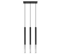 Modern Ceiling Lamp MOZAICA 3L Steel Black/Chrome G9 LED SOLLUX LIGHTING Indoor