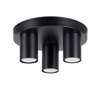 Luminosa Lighting Luminosa Lagos Modern Ceiling Lamp 3 Light Black
