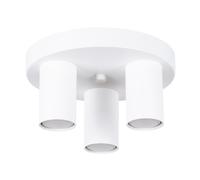 Modern Ceiling Light LAGOS 3P 3-Light Steel White GU10 LED SOLLUX LIGHTING