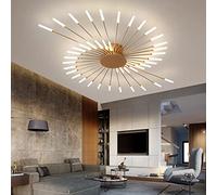 Modern Ceiling Light LED Ceiling Lamp Fireworks Design Chandelier Creativity Bedroom Living Room Wall Lamp Reception Hall Office Children's Room Indoor Lighting Decorative Lights (Gold,42 heads)