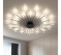 Modern Ceiling Light LED Ceiling Lamp Fireworks Design Chandelier Creativity Bedroom Living Room Wall Lamp Reception Hall Office Children's Room Indoor Lighting Decorative Lights (Black,30 Heads)