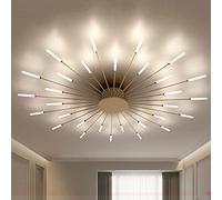 Modern Ceiling Light LED Ceiling Lamp Fireworks Design Chandelier Creativity Bedroom Living Room Wall Lamp Reception Hall Office Children's Room Indoor Lighting Decorative Lights (Gold,30 Heads)