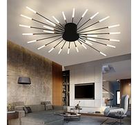 Modern Ceiling Light LED Ceiling Lamp Fireworks Design Chandelier Creativity Bedroom Living Room Wall Lamp Reception Hall Office Children's Room Indoor Lighting Decorative Lights (Black,28 heads)