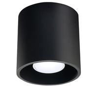 Modern Ceiling Light ORBIS 1 Aluminium Black GU10 LED SOLLUX LIGHTING