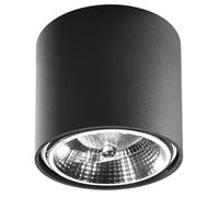 Round TIUBE Black Aluminium GU10/ES111 LED SOLLUX LIGHTING Modern Living room