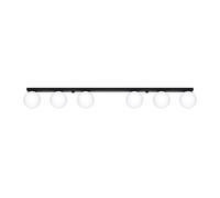 Modern Ceiling Light YOLI 6 6-Light Steel Black G9 LED SOLLUX LIGHTING