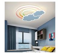 Modern Ceiling Lights Nordic Minimalist Rainbow Cloud LED Lamp for Home Decoration Children's Rooms Bedrooms Lighting Fixtures(Blue 55cm,Remote)