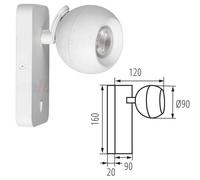 Modern Ceiling Wall Spotlight Adjustable Spot Down Light Kitchen Directional Bar