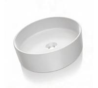 Modern Ceramic Bathroom Vessel Basin - Rectangular Countertop Lavatory Sink