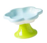 Modern Ceramic Cats Food Bowl With Raised Stand For Improved Postures And Easy Maintenances For Various Cats Feeding Pet Feeders